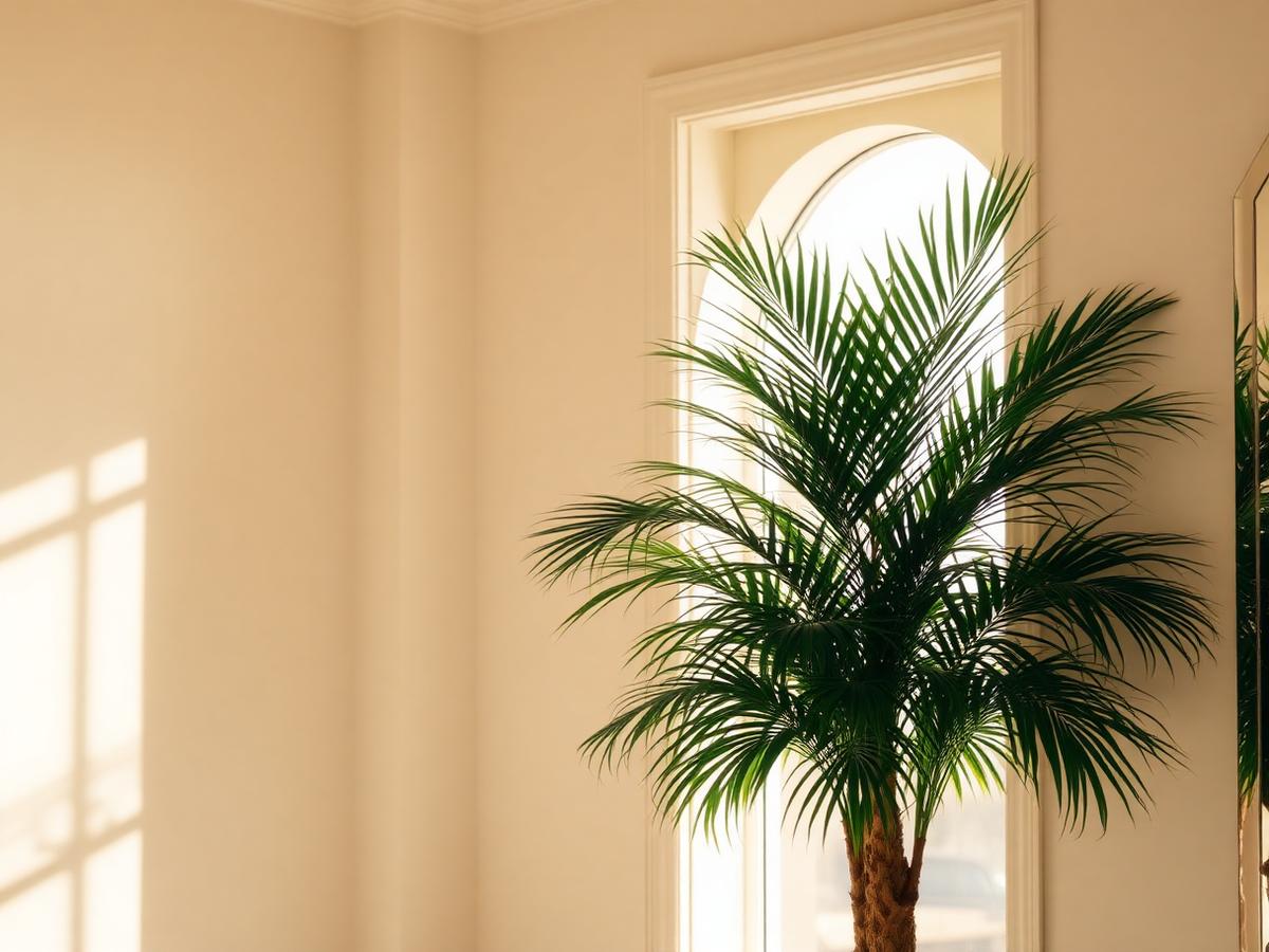 Detalle decorativo con planta natural